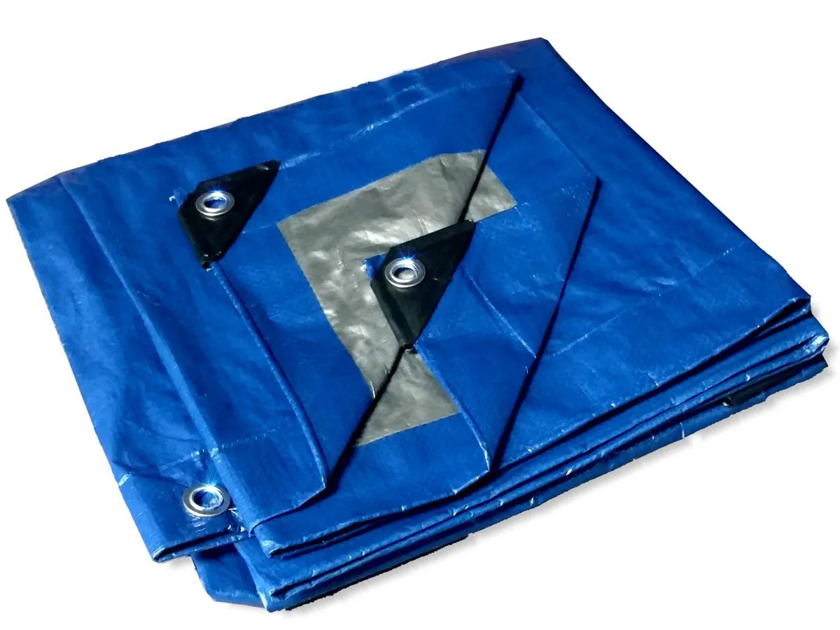 8' x 10' - Tent Shelter Tarp Cover Waterproof Tarpaulin Plastic Tarp Protection Sheet for Contractors, Campers, Painters