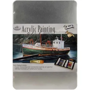 Acrylic Painting Tin Art Set 16pc