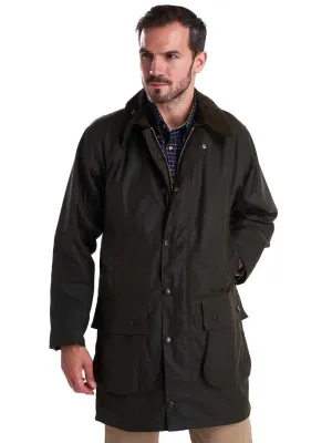 BARBOUR Classic Northumbria Wax Jacket - Mens - Olive