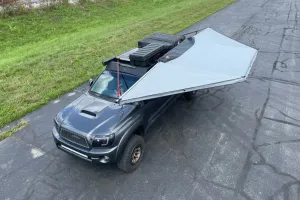 Body Armor 20025 Gray Sky Ridge 180 XL Overland Awning - With Universal Brackets