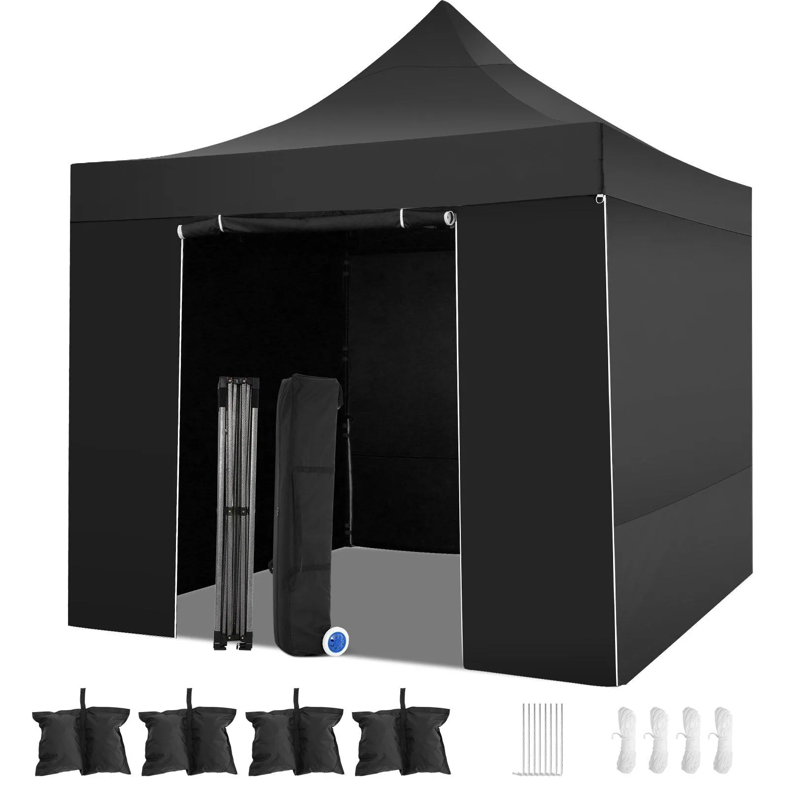 COBIZI Pop Up Canopy Shade Waterproof Tent 10'x10' with Carry Bag