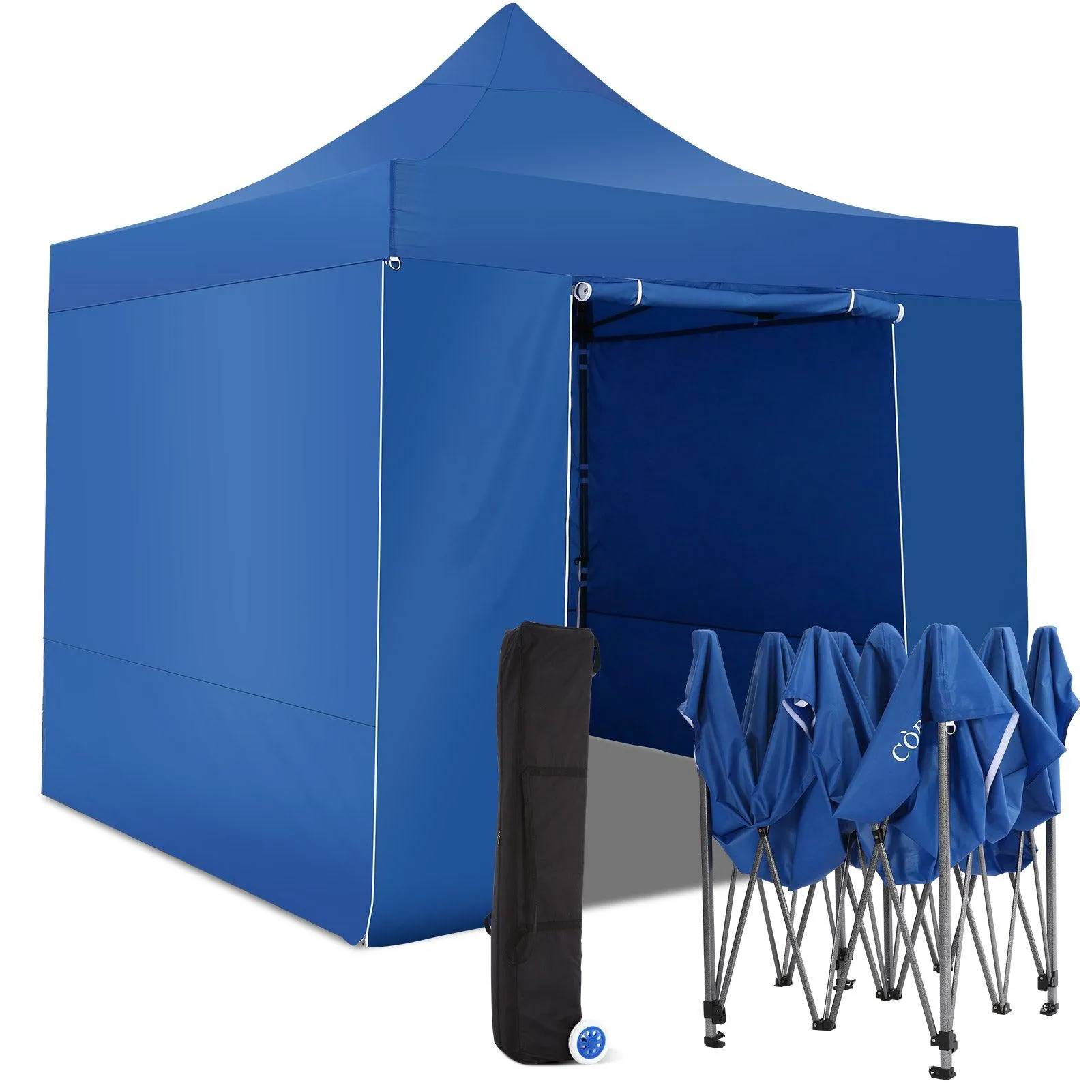 COBIZI Pop Up Canopy Shade Waterproof Tent 10'x10' with Carry Bag