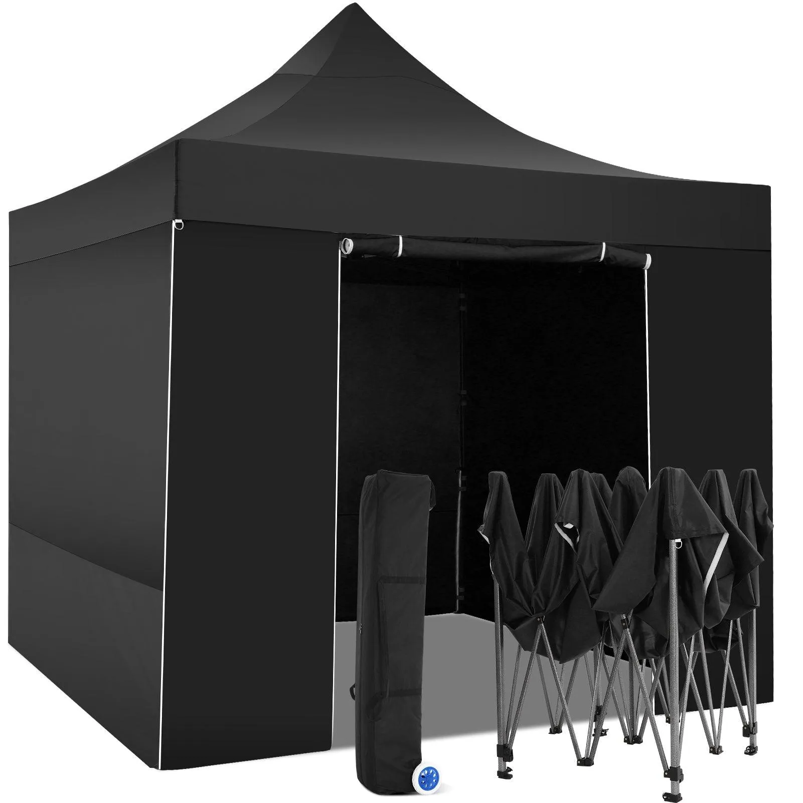 COBIZI Pop Up Canopy Shade Waterproof Tent 10'x10' with Carry Bag