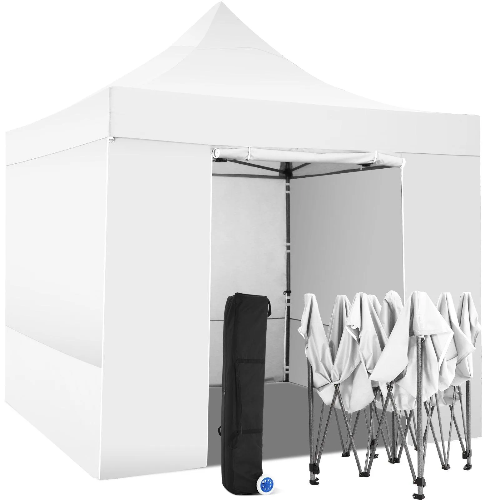 COBIZI Pop Up Canopy Shade Waterproof Tent 10'x10' with Carry Bag