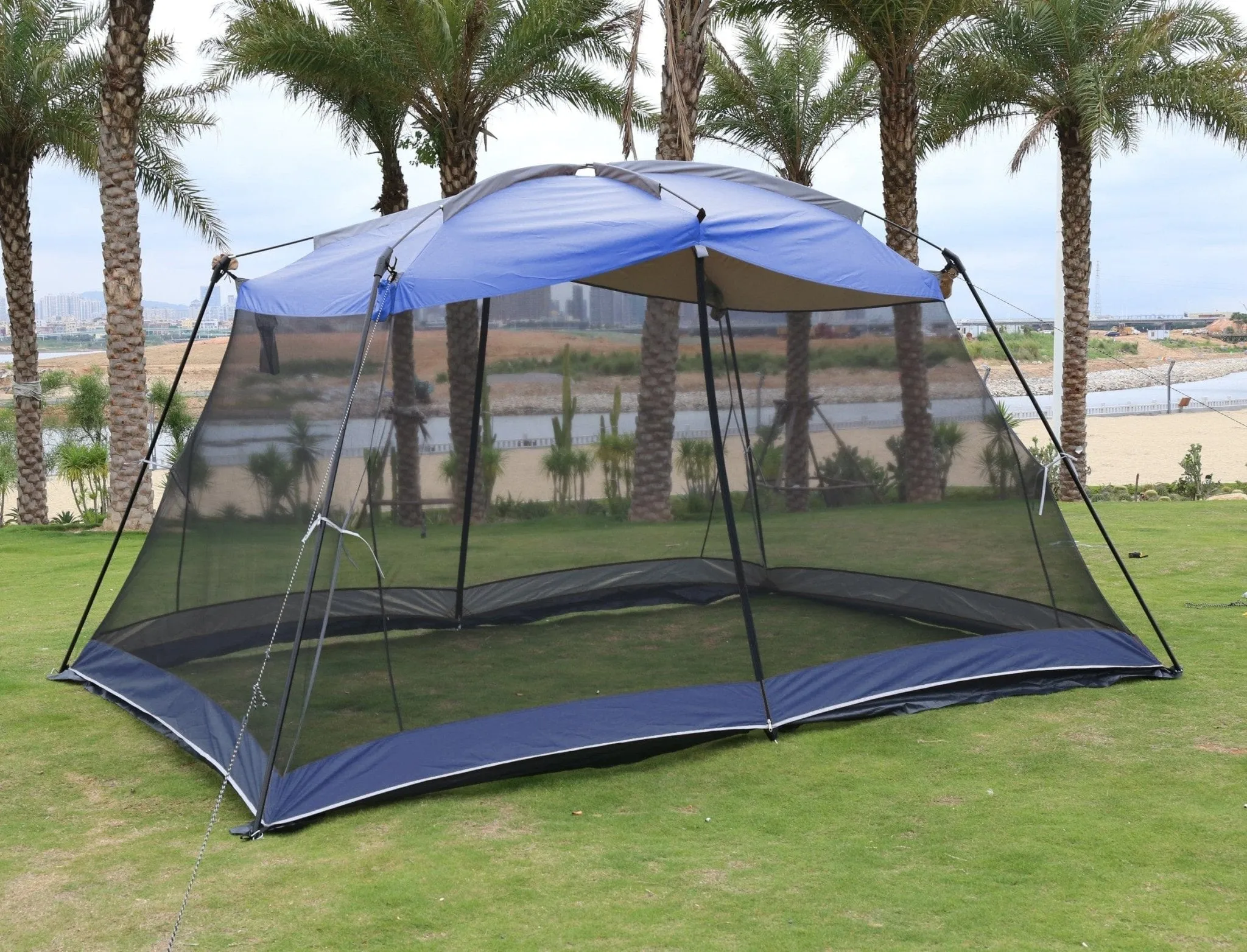 CoolBreeze Ultra-large Sun Shelter Beach Mesh Pop Up Tent