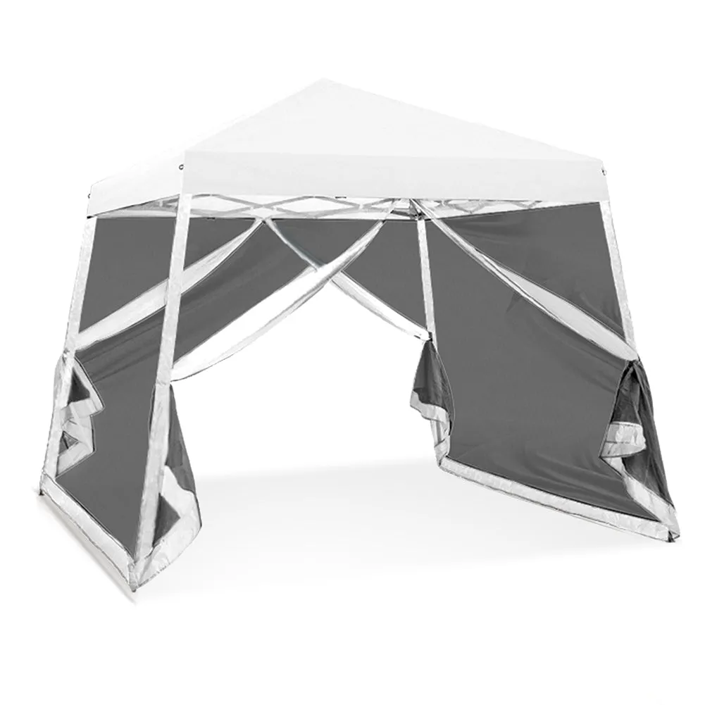 COOS BAY 10' x 10' Slant Leg Pop Up Canopy Tent (8x8 Top)