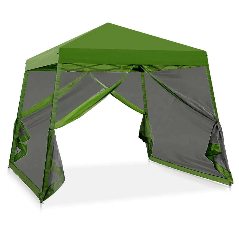 COOS BAY 10' x 10' Slant Leg Pop Up Canopy Tent (8x8 Top)