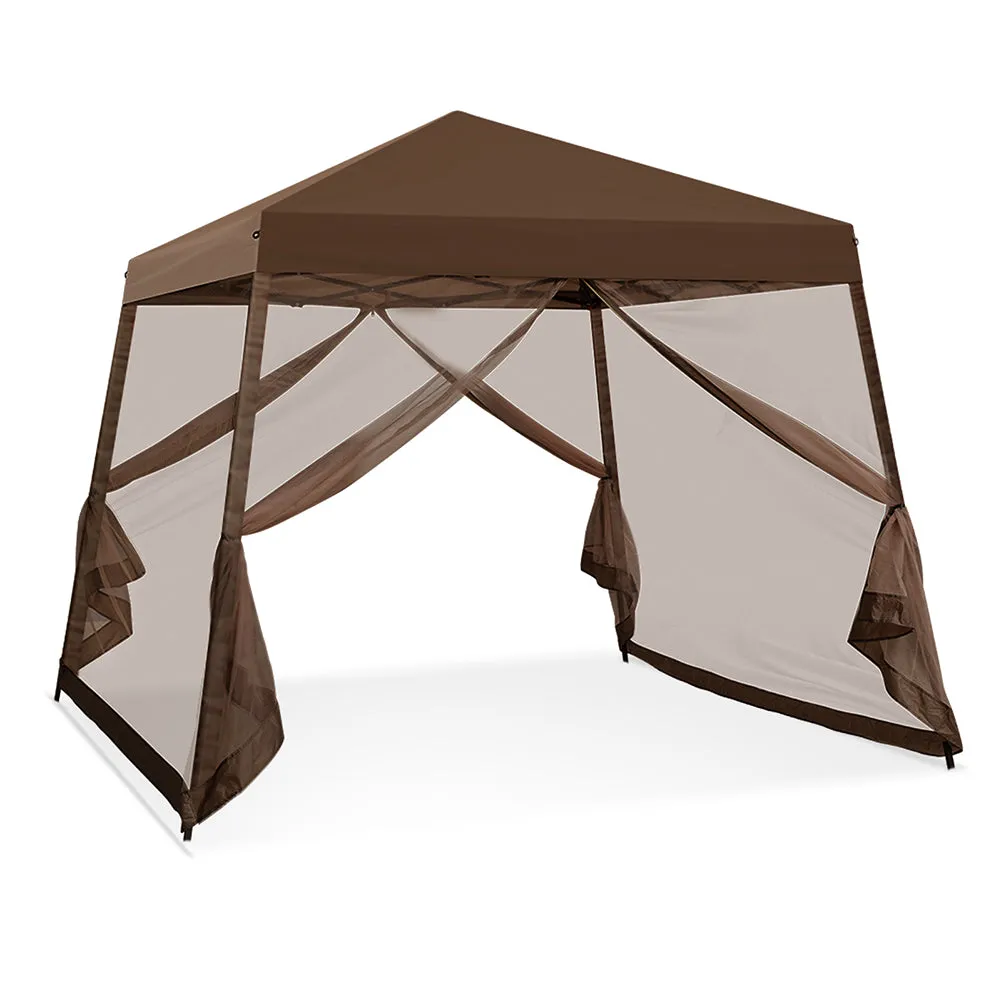 COOS BAY 10' x 10' Slant Leg Pop Up Canopy Tent (8x8 Top)