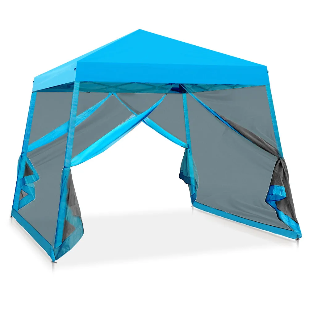 COOS BAY 10' x 10' Slant Leg Pop Up Canopy Tent (8x8 Top)