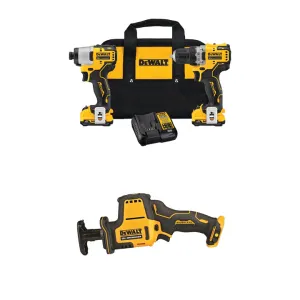 DEWALT 12V MAX* XTREME™ 2-Tool Combo Kit & FREE 12V MAX* XTREME™ One-Handed Reciprocating Saw