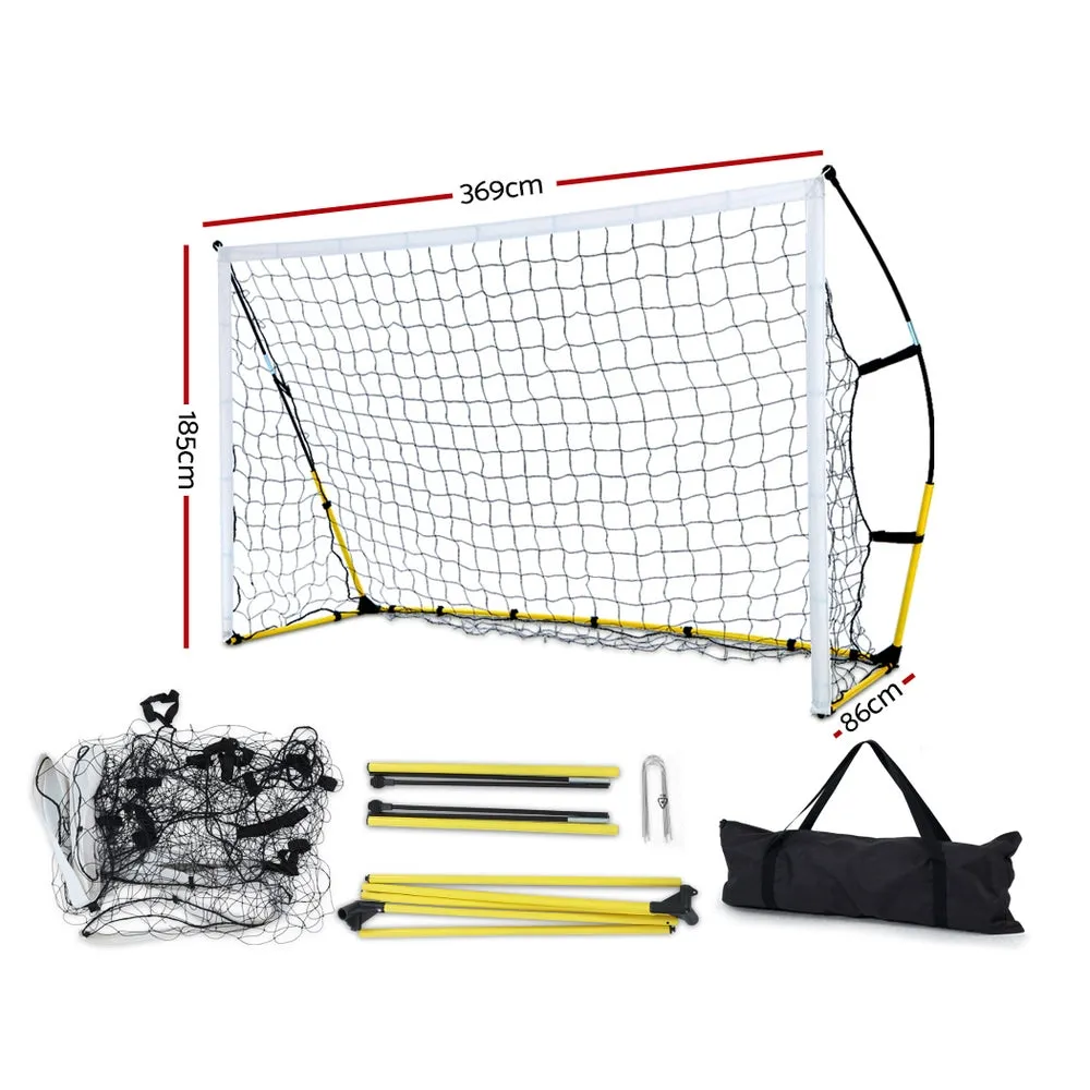 Durable Soccer Goal with Steel Frame, Net, 3.6m - Everfit