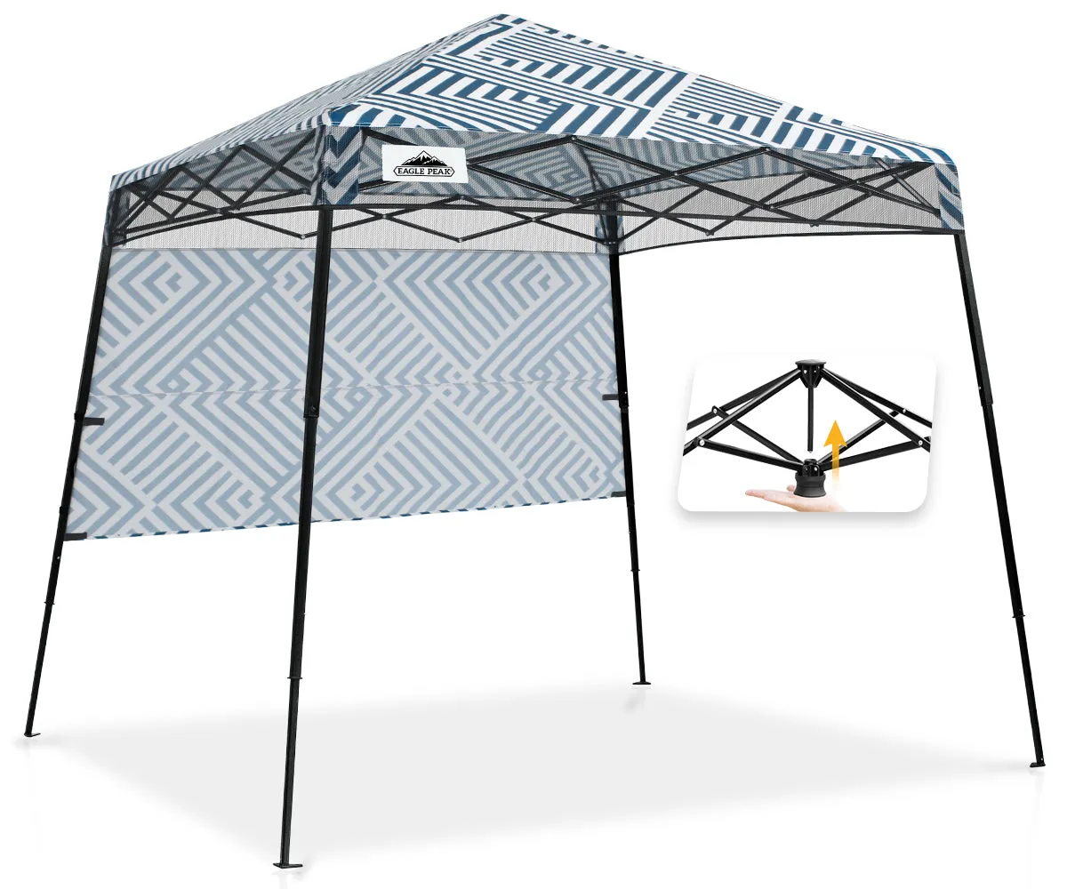 EAGLE PEAK Day Tripper 8x8 Slant Leg Canopy w/ Backpack (36 sqft of Shade)