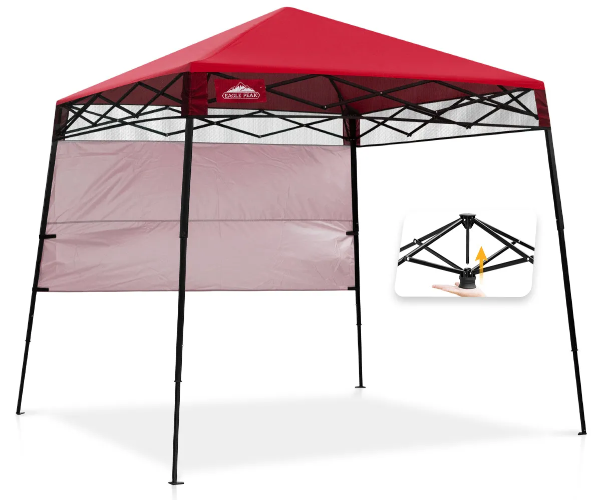 EAGLE PEAK Day Tripper 8x8 Slant Leg Canopy w/ Backpack (36 sqft of Shade)