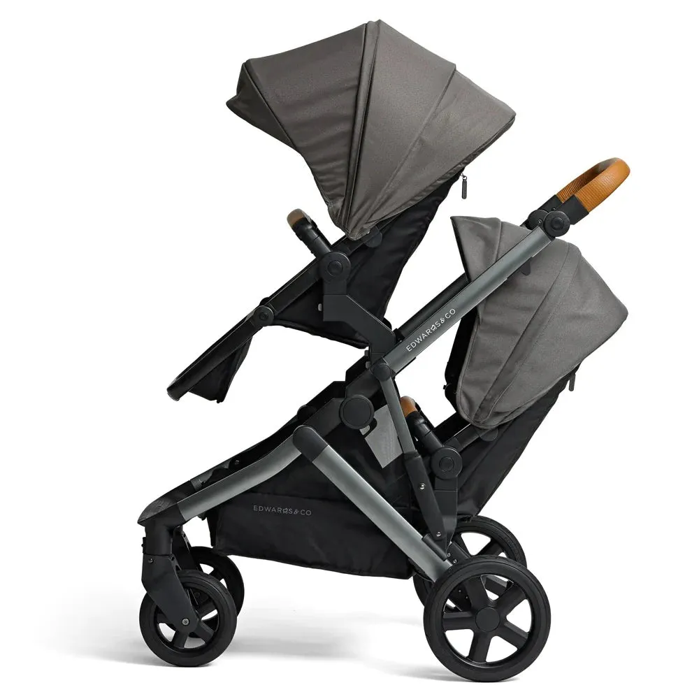 Edwards & Co Olive Double Pram