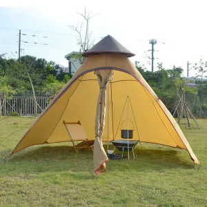 Factory direct Indian tent outdoor wind type camping tent awning camping tower new account