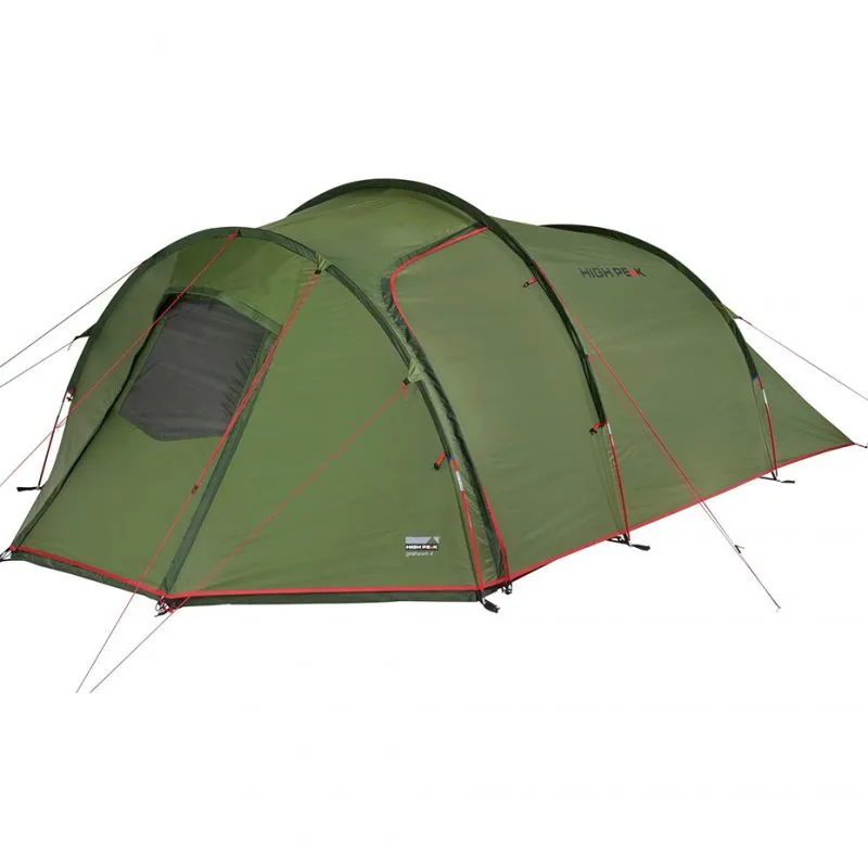 High Peak Goshawk 4 Tent - Green/Red