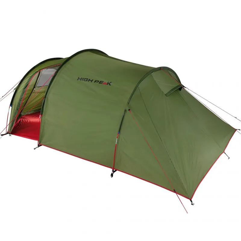 High Peak Goshawk 4 Tent - Green/Red