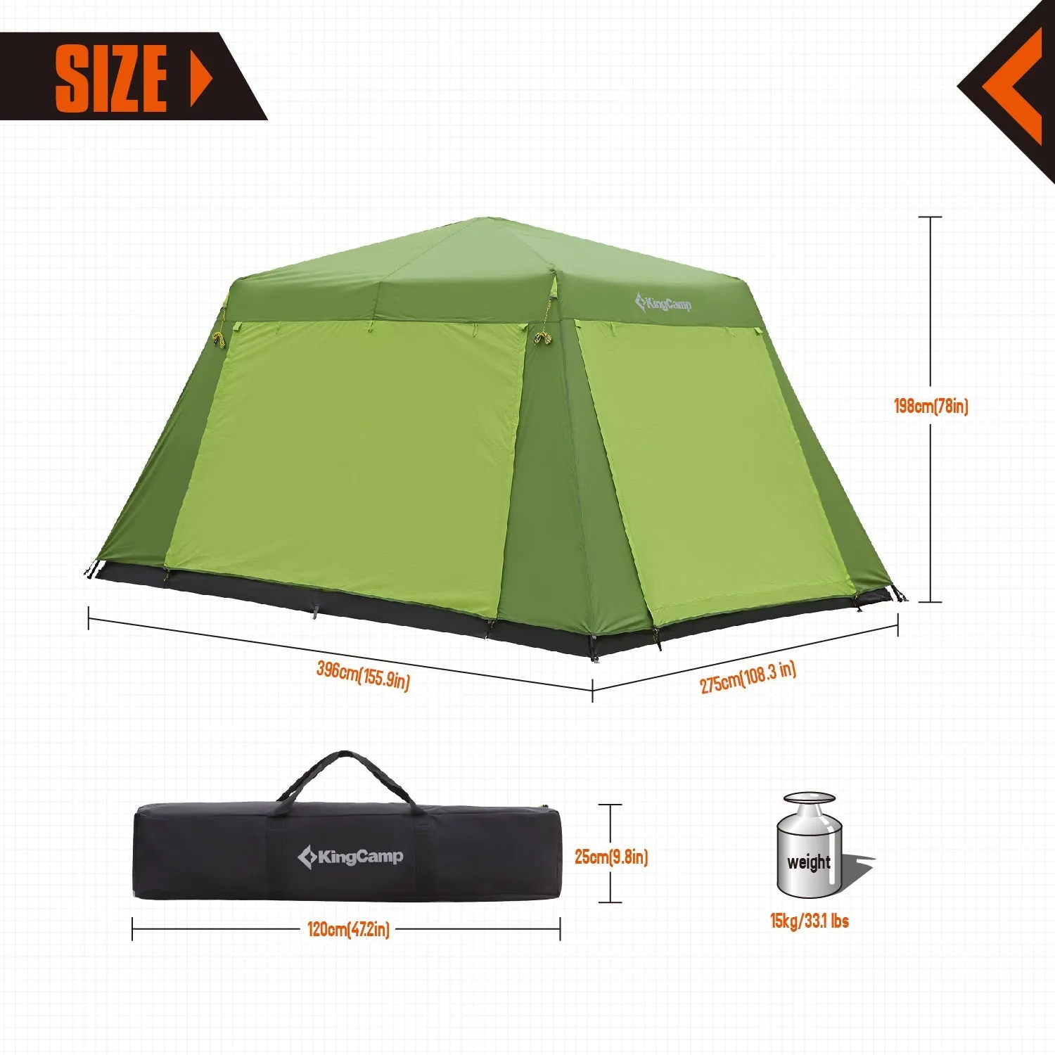 KingCamp Family Camping Tent