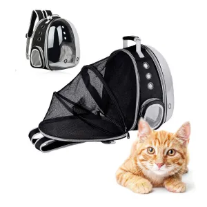 OMEM Dog and Cat Transport Expandable Animal Backpack Large Capacity Portable Bubble Bag Travel Space Capsules