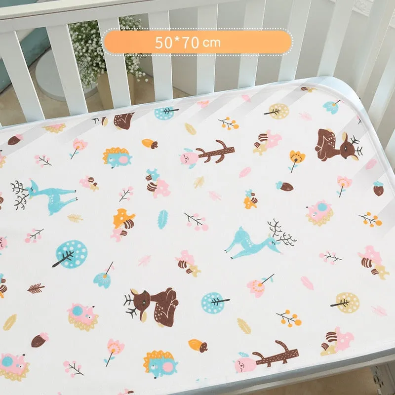 Reusable Baby Changing Mats Cover  Baby Diaper Mattress Diaper for Newborn Cotten Waterproof Changing Pats Flool Play Mat