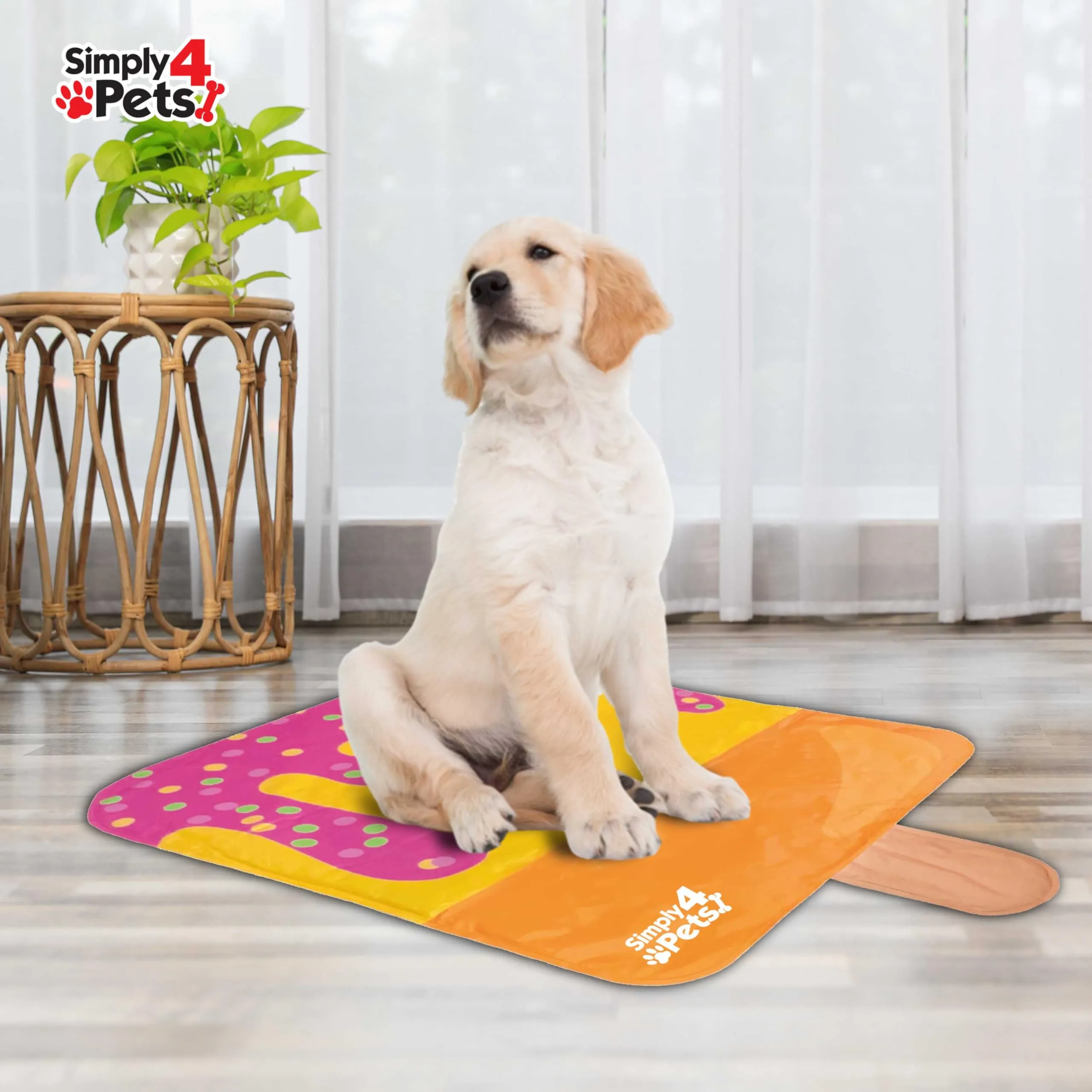 SIMPLY 4 PETS Pet Cooling Mat Non Toxic Safe Gel Self Cooling Pad For Dogs Cats Portable Cat Dog Bed Pet Sleeping Mat For Summer Easy To Clean Dog Cooling Mat 110x70 CM