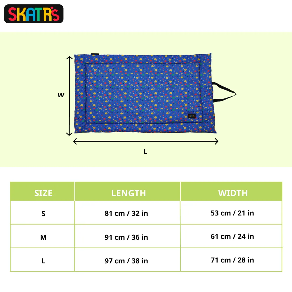 Skatrs Stellar Vibrant Space Mat for Dogs & Cats