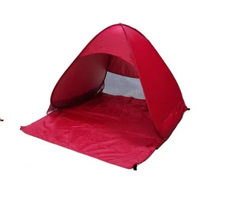 Sun protection automatically set up a beach tent