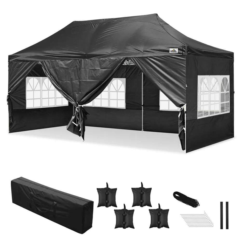 TheLAShop 10'x20' Pop Up Canopy Tent with Windows Instant Shelter