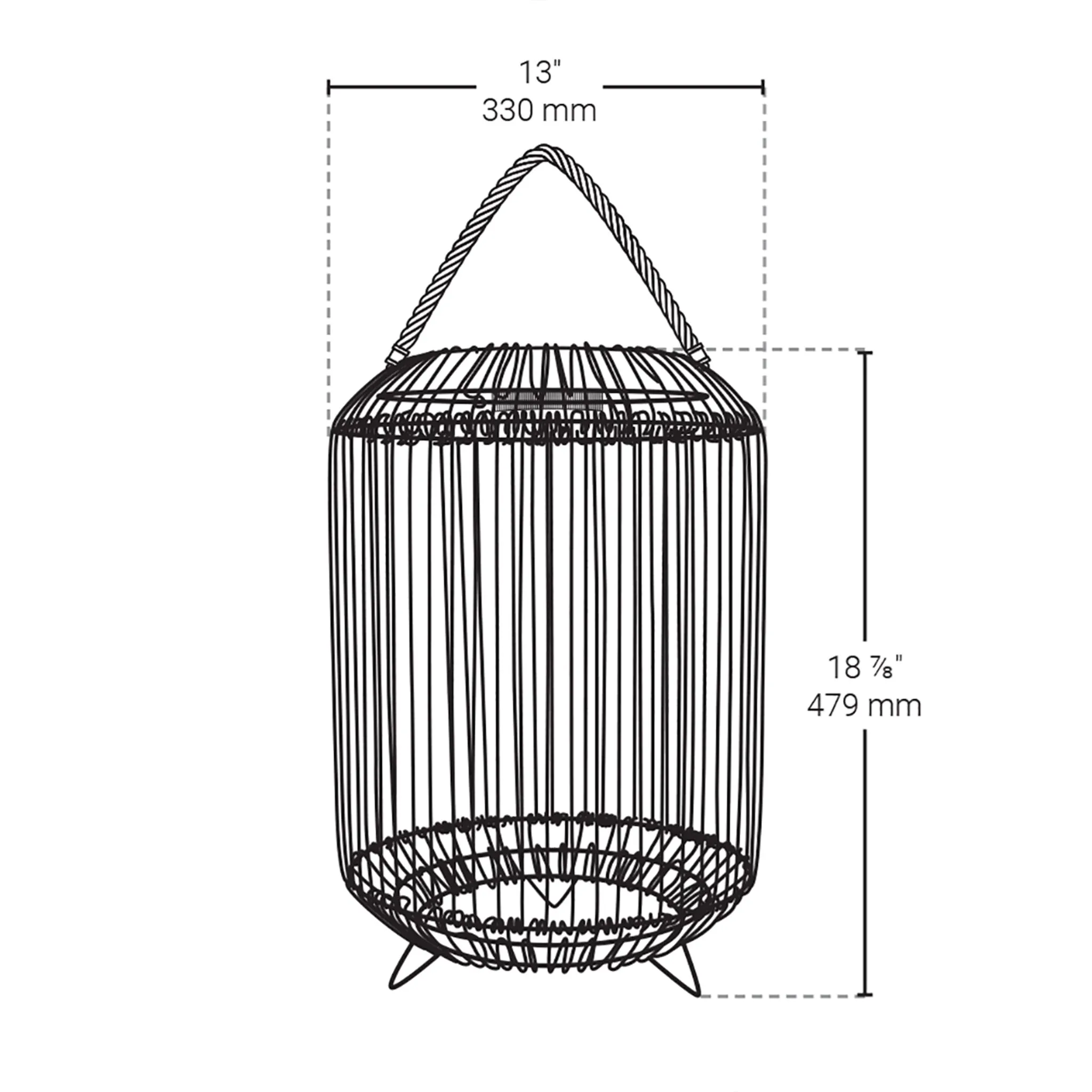 Tulum Smart Solar Outdoor Patio Garden LED Light 13 X 19 In. - Beige