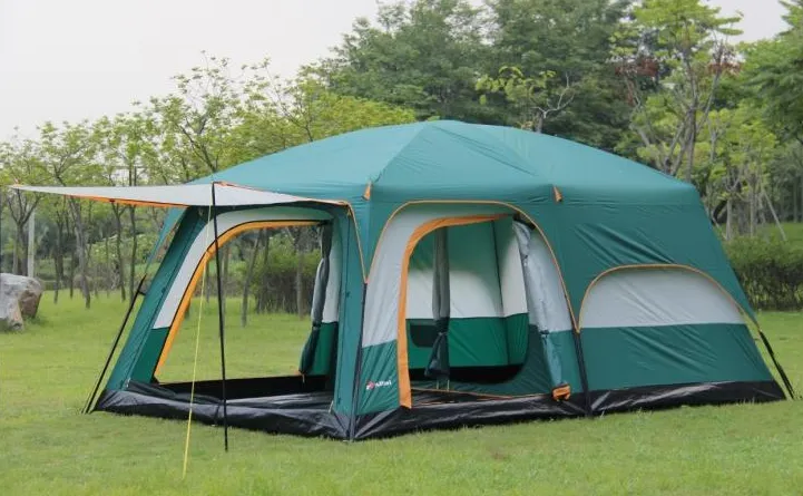 Two bedroom - Double layer - 6-12 person - Family camping tent