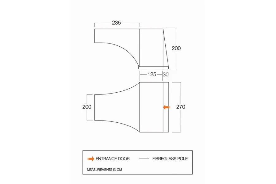 Vango Experience Side Awning - SentAct - TA003