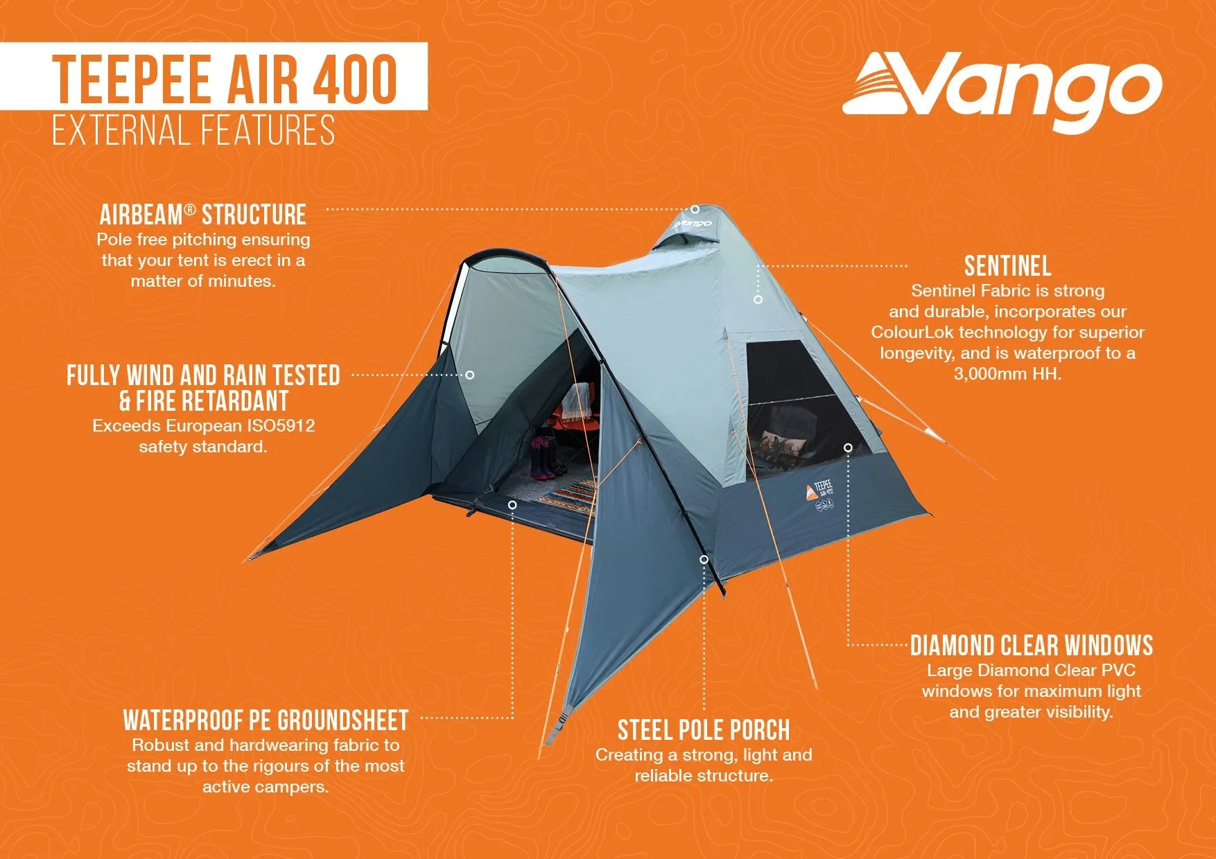 Vango Teepee AIR 400 Tent